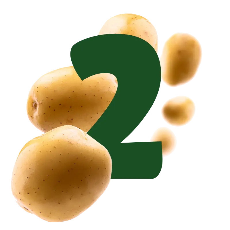 picto avec chiffre 2 avec pommes de terre