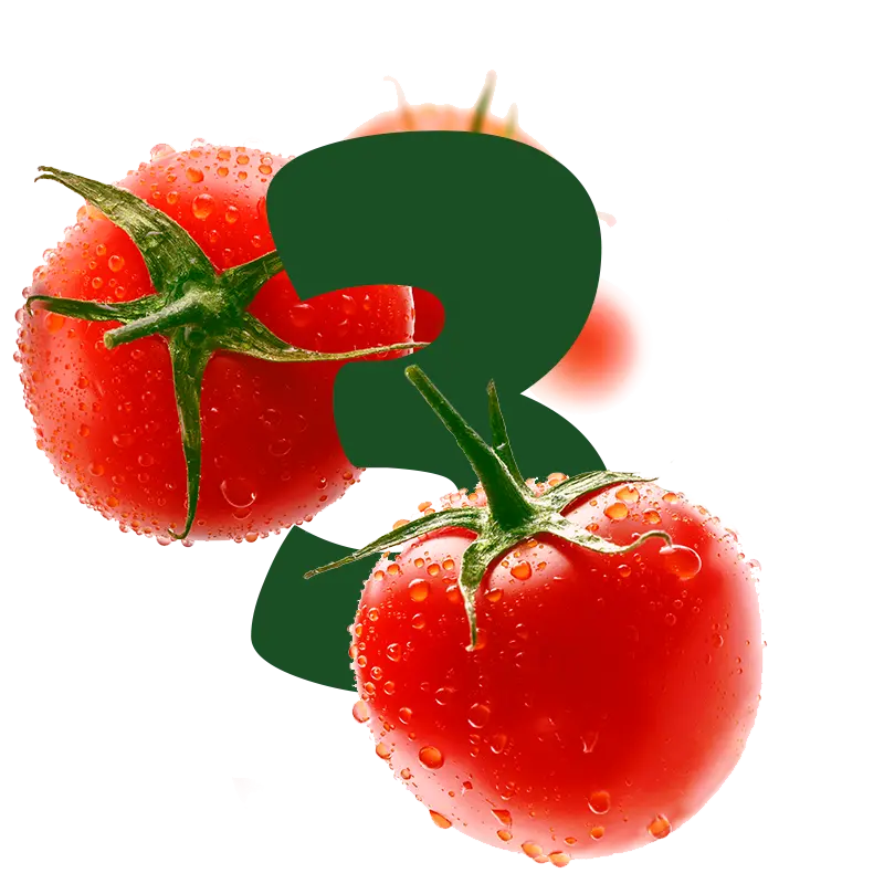picto avec chiffre 3 avec tomates